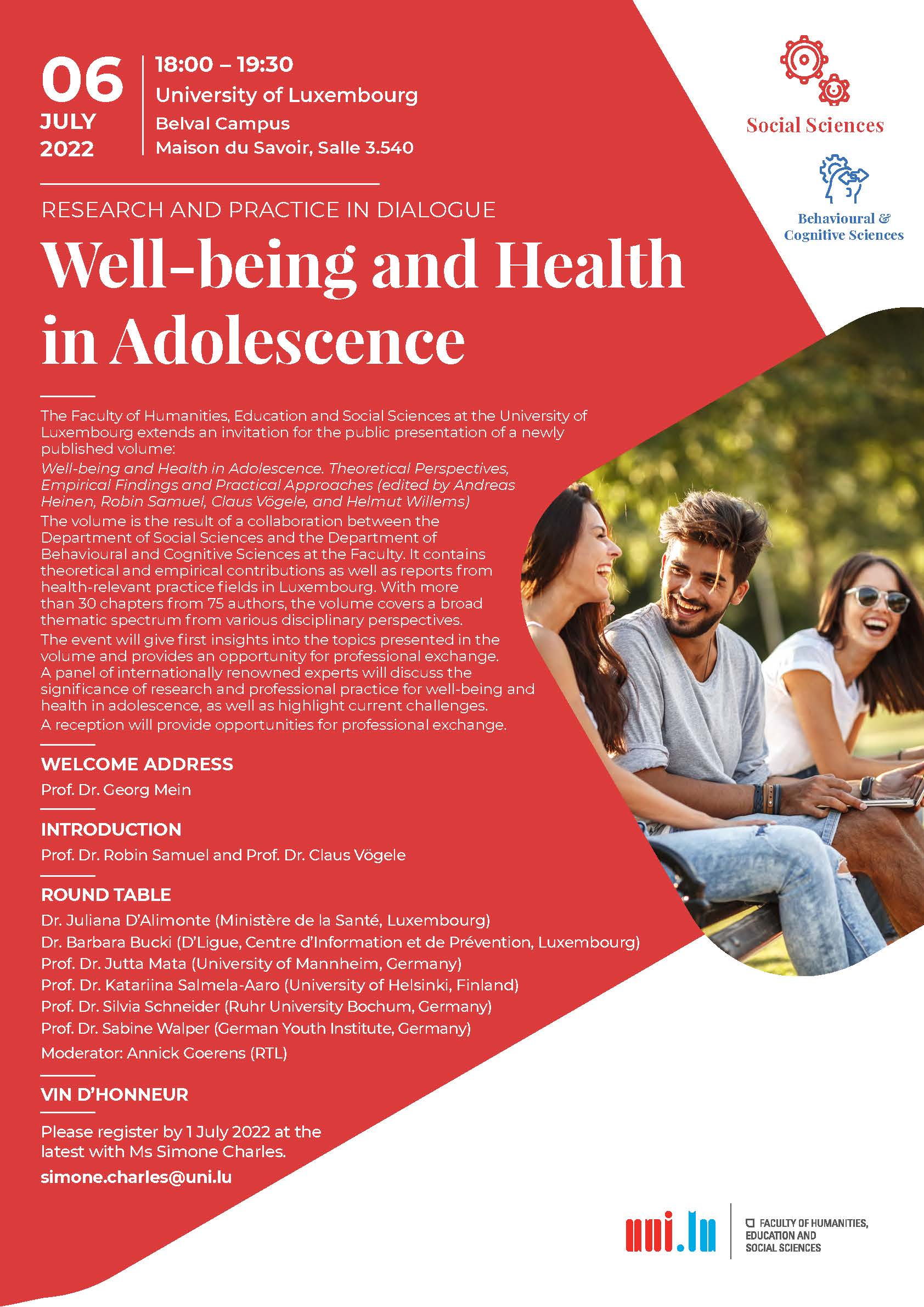 Well-being and health in adolescence